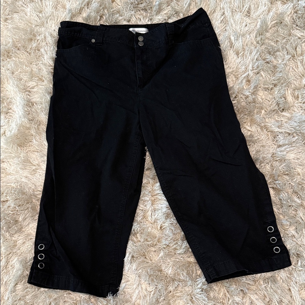 Christopher & Banks Black capris pants